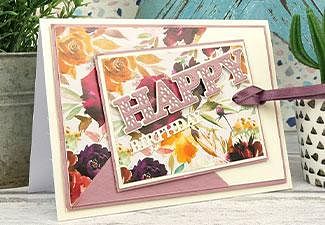 How to Make a Floral Happy Birthday Card