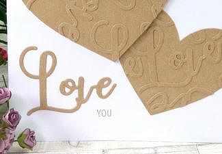 How to Make Your Own Love You Kraft Card