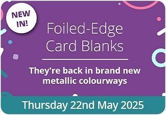 Live Launch - Metallic Foiled-Edge Card Blanks