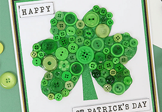 How to Make a Shamrock Button Card