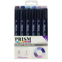 Prism Craft Markers Set 5 - Purples x 6 Pens