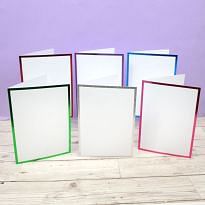 Foiled Edge Card Blanks & Envelopes - A5 Brights Edition