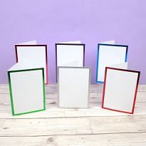 Foiled Edge Card Blanks & Envelopes - A6 Brights Edition