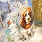 Labrador Retriever & English Springer Spaniel Decoupage Topper Sheet