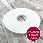 6 x Foam Rolls - 5mm wide x  3mm deep x 2m long