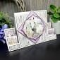 Foiled Pattern Stepper Cards - Square Centrepiece