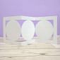 Luxury Shaped Card Blanks & Envelopes - Trio Circle Panel