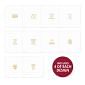 Trim Me! Foiled Insert Pad - Birthday Milestones - Gold