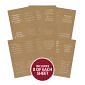 Christmas Perfect Verses Foiled Kraft Paper Pad