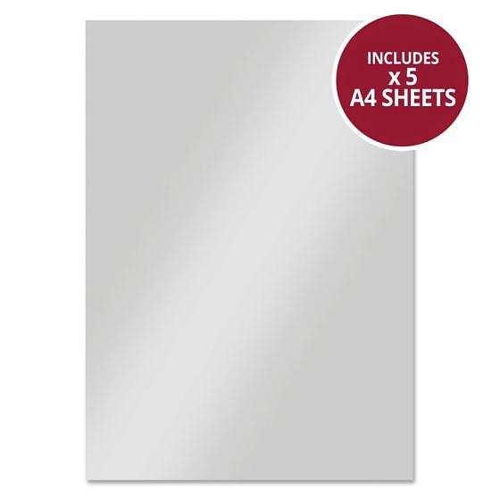 Stunning Silver Mirri Card - 5 Sheets