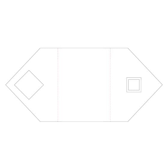 Ink Me! Luxury Shaped Cards - Geometric Squares Tri-panel