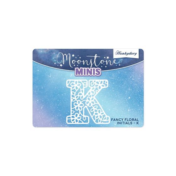 Moonstone Minis - Fancy Floral Initials - K