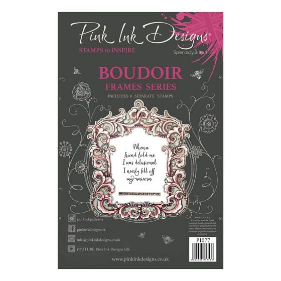 Pink Ink Designs Boudoir A5 Clear Stamp Set