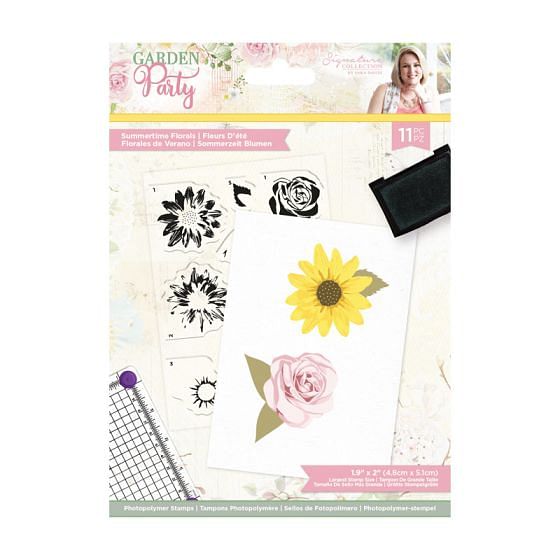 Garden Party - A6 Photopolymer Stamp - Summertime Florals