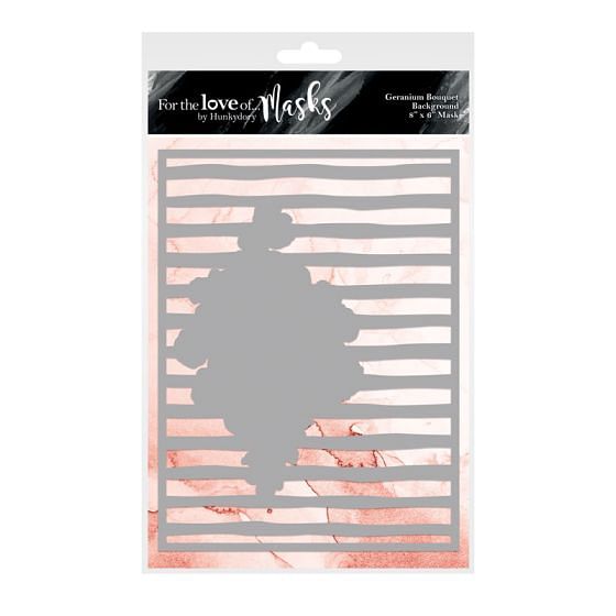 For the Love of Masks - Geranium Bouquet Background Mask