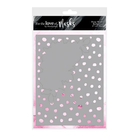 For the Love of Masks - Peony Wishes Background Mask