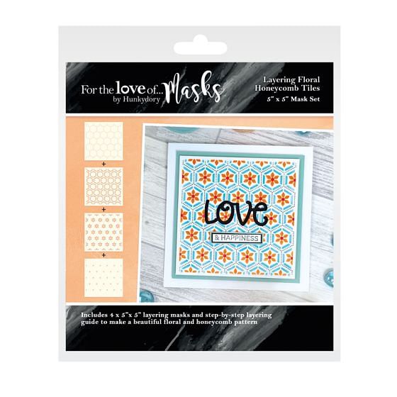 For the Love of Masks - Layering Floral Honeycomb Tiles