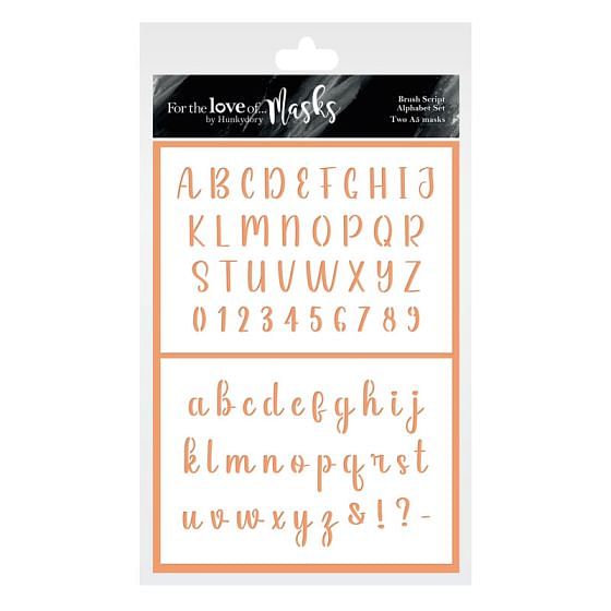For the Love of Masks - Brush Script Alphabet Set