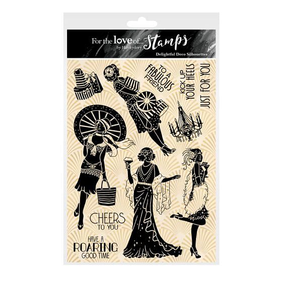 For the Love of Stamps - Delightful Deco Silhouettes