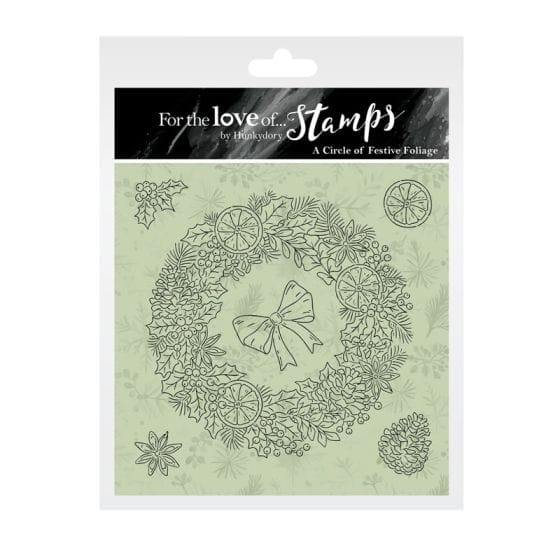 For the Love of Stamps - A Circle of Festive Foliage | Hunkydory Crafts