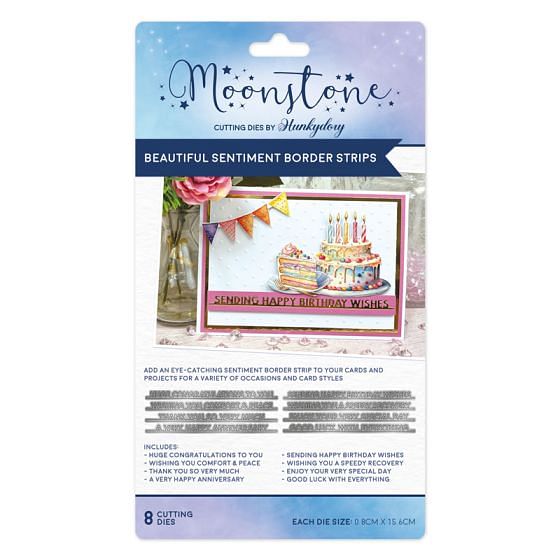 Moonstone Dies - Beautiful Sentiment Border Strips