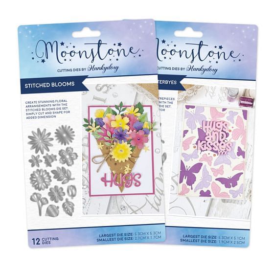 Moonstone Dies - Stitched Blooms & Flutterbyes Multibuy