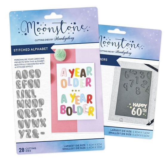 Moonstone Dies - Sweetly Stitched Alphabet & Numbers Multibuy