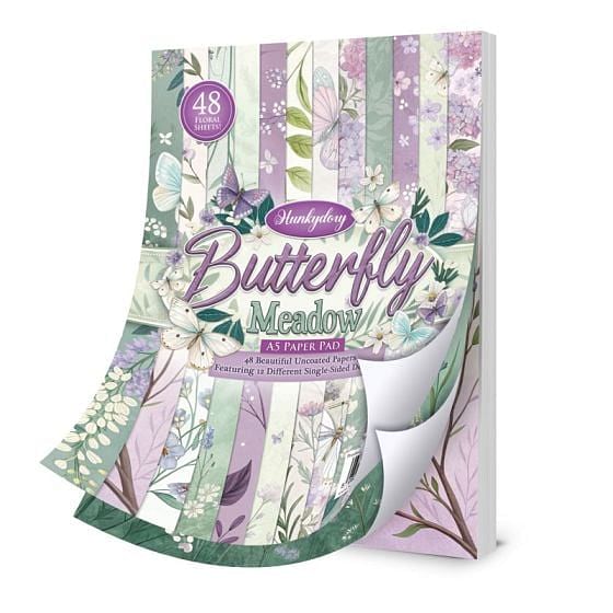 Butterfly Meadow A5 Paper Pad