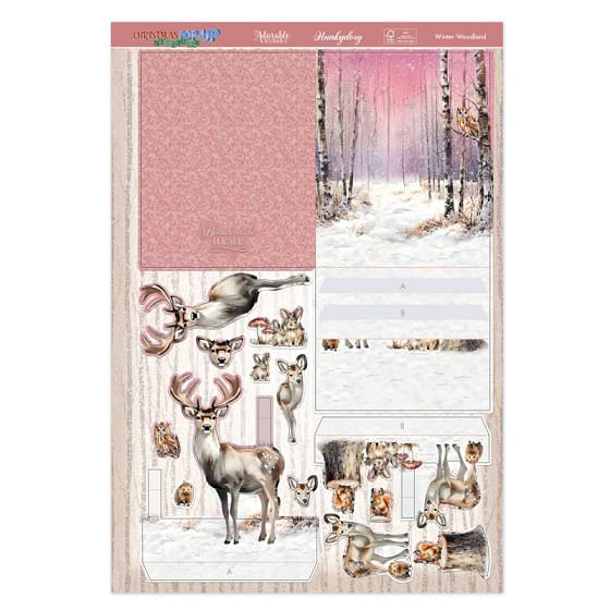 Pop-Up Stepper Card - Winter Woodland