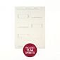 Wedding Day Placecards - Silver on White