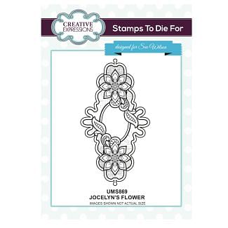 Stamps to Die For - Jocelyn's Flower Pre Cut Stamp