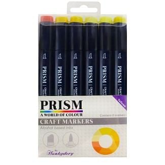 Prism Craft Markers Set 8 - Yellows x 6 Pens