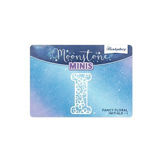 Moonstone Minis - Fancy Floral Initials - I