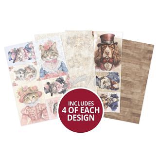 Dapper Dogs & Classy Cats Printed Parchment
