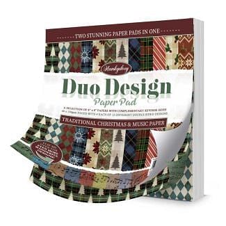 Duo Design Paper Pads - Traditional Christmas & Music Paper