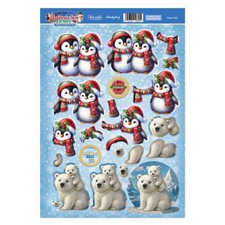 Polar Pals Decoupage Topper Sheet