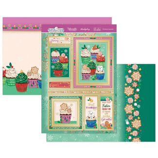 Christmas Cupcakes Luxury Topper Set
