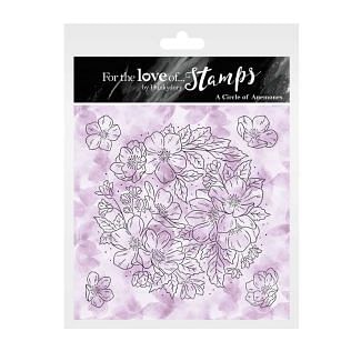 For the Love of Stamps - A Circle of Anemones