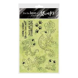 For the Love of Stamps - Lizards & Frog