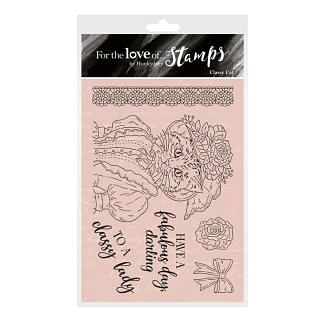 For the Love of Stamps - Classy Cat