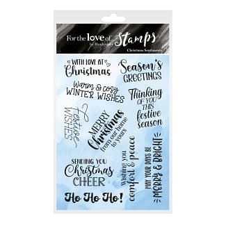 For the Love of Stamps - Christmas Sentiments