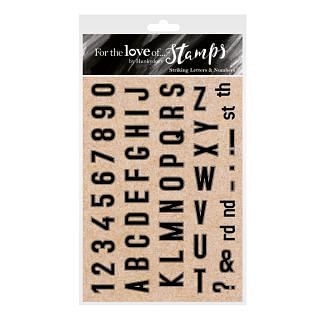 For the Love of Stamps - Striking Letters & Numbers
