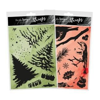For the Love of Stamps - Layering Tree & Robin Multibuy