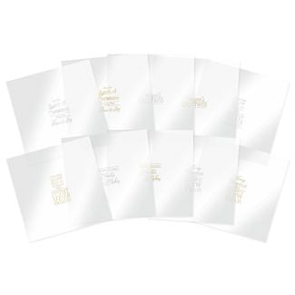 Luxury Festive Foiled Acetate Sentiment Sheets