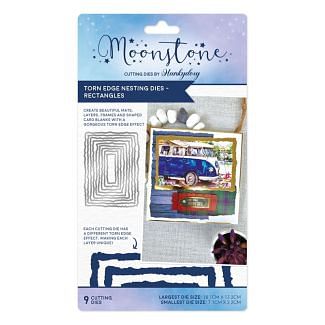 Moonstone Dies - Torn Edge Nesting Dies - Rectangles