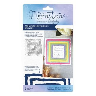 Moonstone Dies - Torn Edge Nesting Dies - Squares