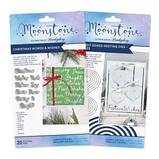 Moonstone Dies - Christmas Words & Baubles Multibuy