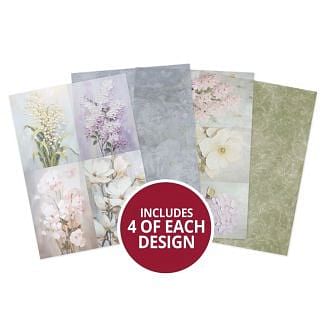 Painted Petals Printed Parchment