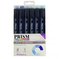 Prism Craft Markers Set 4 - Blues x 6 Pens