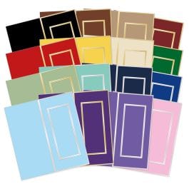 DL Foiled Aperture Card Blanks - Festive Edition | Hunkydory Crafts